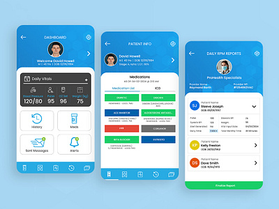 Medical and Health Mobile UI Design app design medical app mobileapp