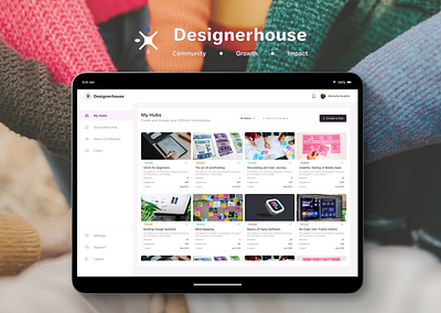 Designer House🏠 - A Design Community Web Application color community design figma messaging mockup ui uidesign videocall voicecall web webapp website