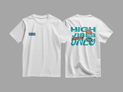 High Vibes Only Cannabis Shirt Mockup Design Fashion Streetwear apparel branding cannabis clothing cool dope drip fun graphic design high illustration pot shirt street streetwear swag t shirt vibe wavy weed