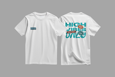 High Vibes Only Cannabis Shirt Mockup Design Fashion Streetwear apparel branding cannabis clothing cool dope drip fun graphic design high illustration pot shirt street streetwear swag t shirt vibe wavy weed