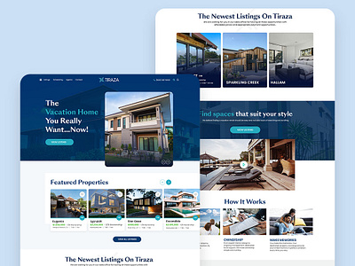 Vacation Home landing page design flat landing page vacation design