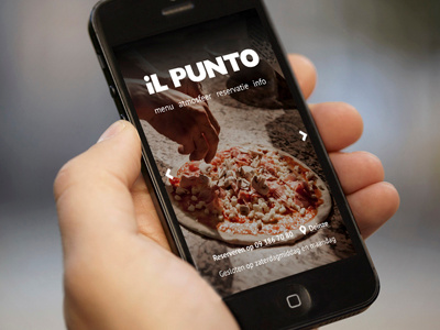 Ilpunto Deinze Pizzeria Restaurant copywriting photography restaurant webdesign website