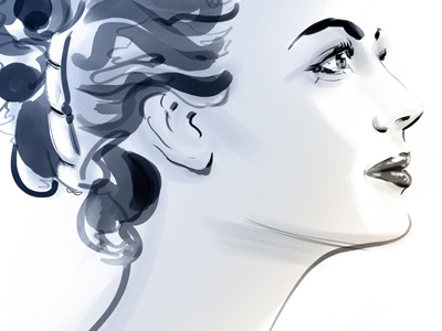Ava Gardner art artwork ava gardner christopher king film illustration portrait wingsart