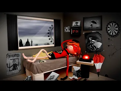 Cut&Paste Superhero Puppet - Animation Still armiture cut and paste fred and eric londons hero puppet stopframe animation