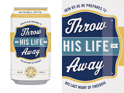 Bachelor Party Beer Can Invite 2 bachelor party beer invitation packaging