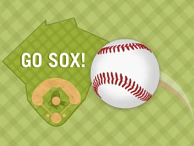 Go Sox! baseball graphic design red sox