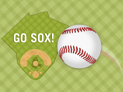 Go Sox! baseball graphic design red sox