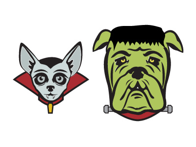 Howl-O-Ween Dog Stickers