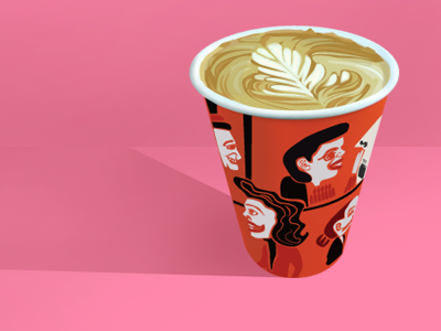 Collectivo Pumpkin Latte 3d coffee collectivo illustration latte art