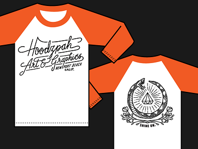 Hoodzpah Baseball Tees Mockup A baseball diamond hand drawn hoodzpah poppies script snake tee tshirt