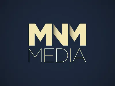 MNM Media Final Logo 3d branding icon logo mark typography