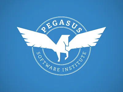 Pegasus Final Logo branding horse icon logo mark pegasus seal serif wings