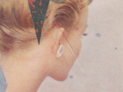 portrait of a woman art collage texture