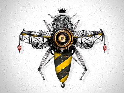 Mechanic Bee bee bees construction fauna mecanica gears insectos insects mecanica mecanico mechanic