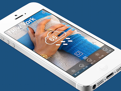 Weather App Wireframe app fashion ios ios7 iphone mobile prototype ui ux weather wireframe