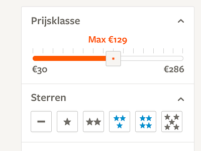 Slider filter & hotel star selector chooser freight sans hotel hotel star max price price range slider soft stars