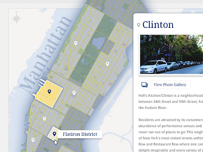 Neighborhood Map manhattan map nyc ux