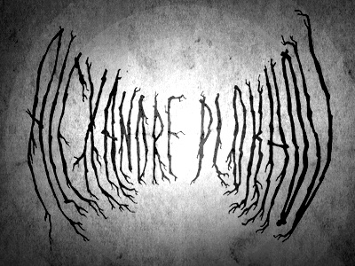 Alexandre Plotkhov type black metal design hand drawn type