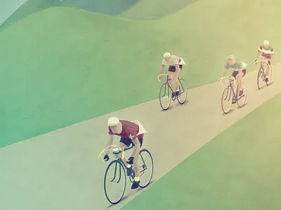 Bikers bikers bikes giro ditalia illustration retro vintage