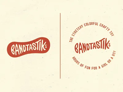 Bandtastik craft kids lettering logo mark red toy