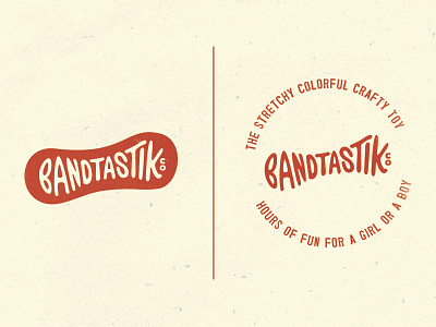 Bandtastik craft kids lettering logo mark red toy