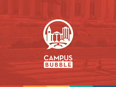 WIP brand redesign, feedback needed academic brand bubble campus college flat logo university wip