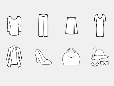 Clothing icons