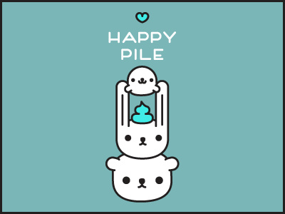 totem pile cute illustration kawaii