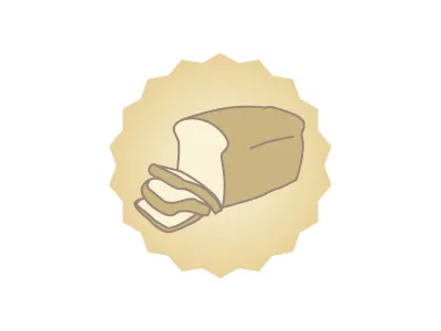 Bread Icon bakery bread design icon iconography illustration