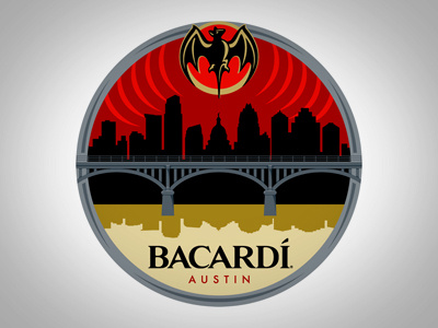Bacardi Austin austin bacardi bobby dixon branding identity illustration logo texas vector