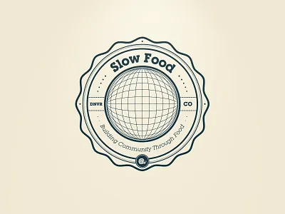 Slow Food Denver Badge badge colorado community denver slow food snail