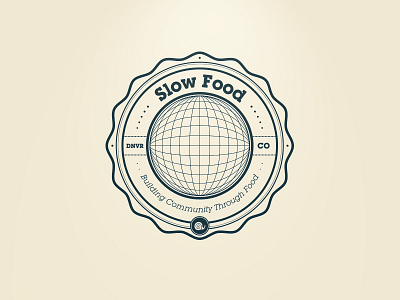 Slow Food Denver Badge badge colorado community denver slow food snail