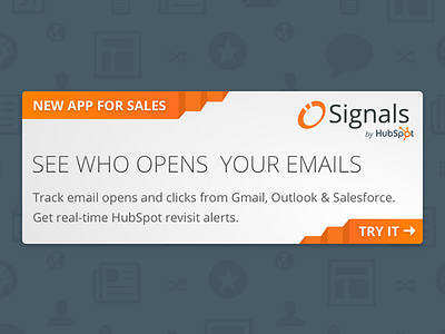 Signals CTA ad cta display hubspot login signals