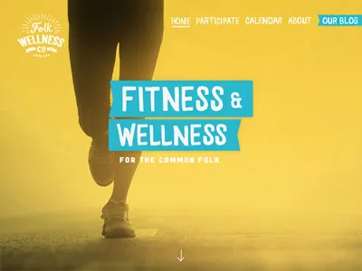 Folk Wellness Co. Site branding homepage identity ui website