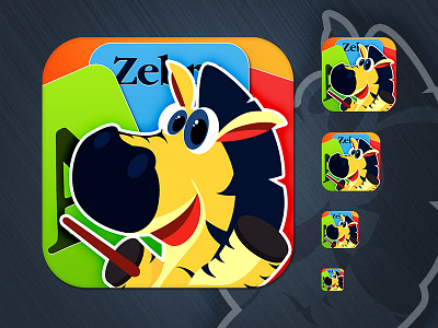 Zebra Icons animal card colorful flashcard icon visualcookies zebra