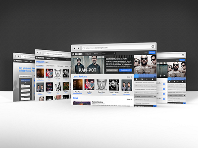 Interface dj interface music photoshop portal ui ux