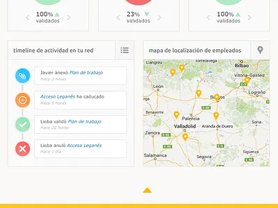 Timeline & Map location map network steps timeline