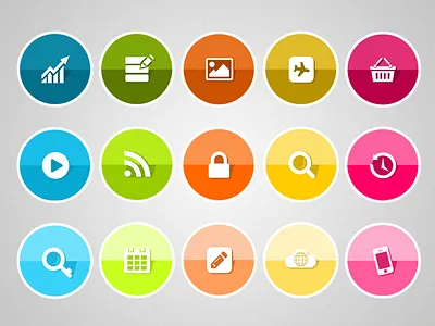 Web Icons graphics icons illustrator photoshop ui design website design