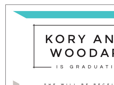 graduation announcement announcement black graduation grey sans sans serif teal white