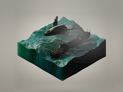 Whl 3d 4d cinema isometric whale