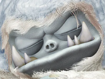 Zweifel Yeti 3d antiheroe character design fur hair monster yeti