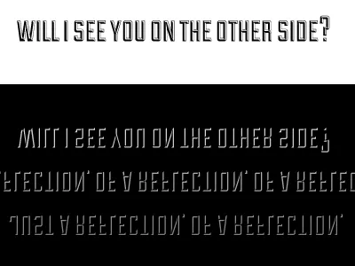 Reflektor black lettering lyrics type white