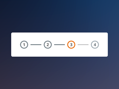 Signup Progress blue flat grey light orange progress signup ui