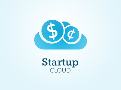 Startup Cloud brand branding design emblem icon identity logo logo design logotype mark sign symbol