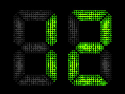 segment display digital display led light neon number numbers one segment seve two