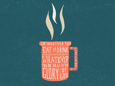 Eat or Drink coffee hand lettering illustrator lettering typography