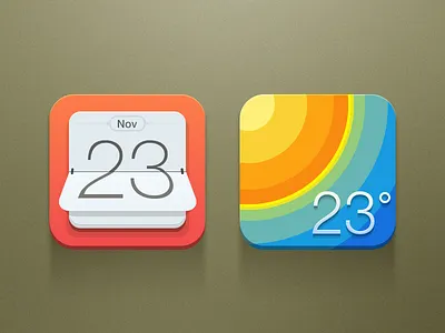 Calendar & Weather calendar calender china color date flat leonwu shanghai temperature theme weather wl3x