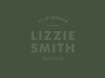 Lizzie Smith logo mark modern retro simple vintage