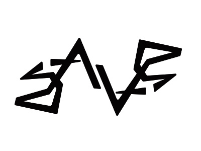save bolder ambigram flip lettering rotate save type typography