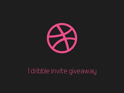 1 Dribbble Invite dribbble giveaway invitation invite